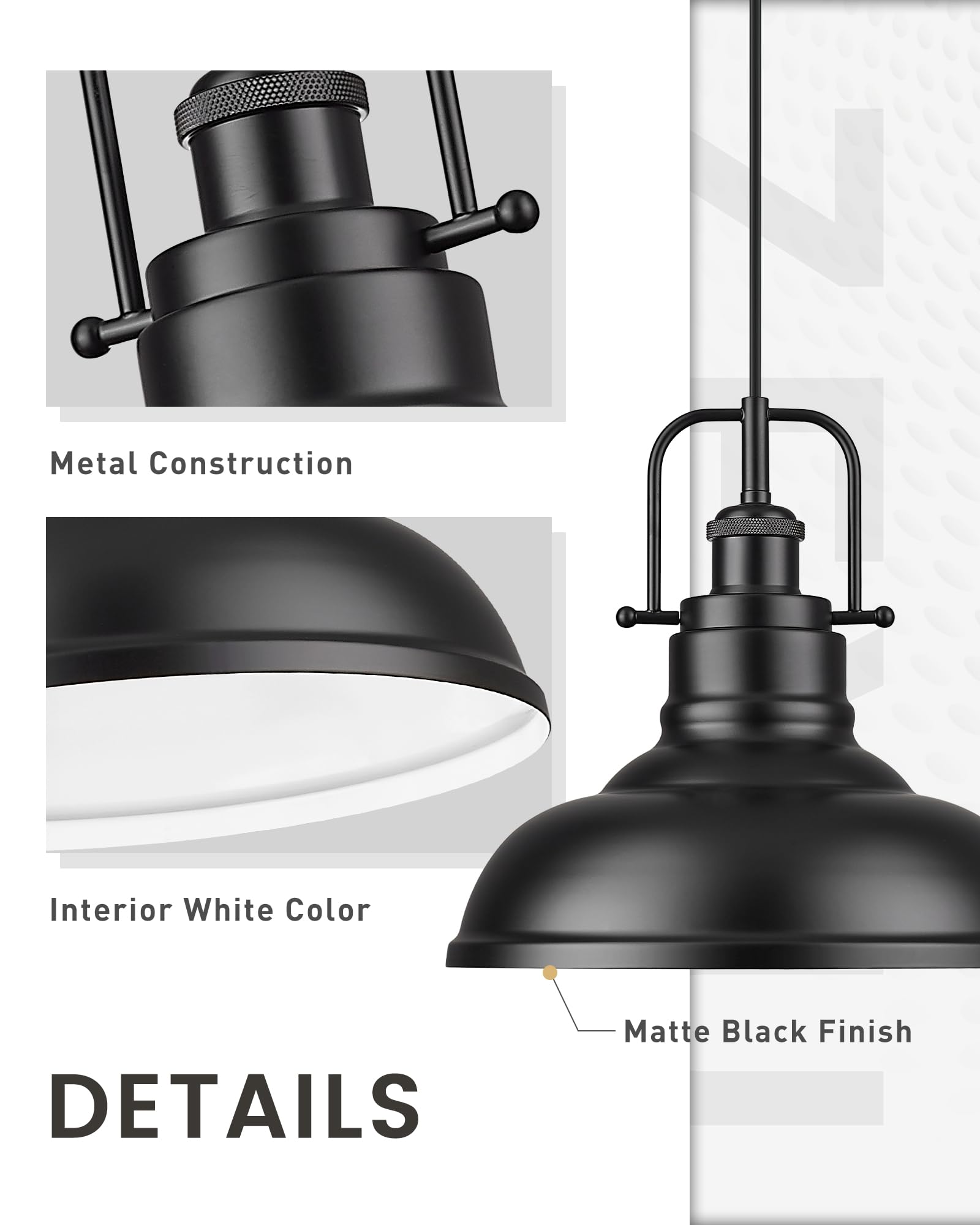 zeyu 1-Light Industrial Pendant Light, 11-Inch Pendant Light