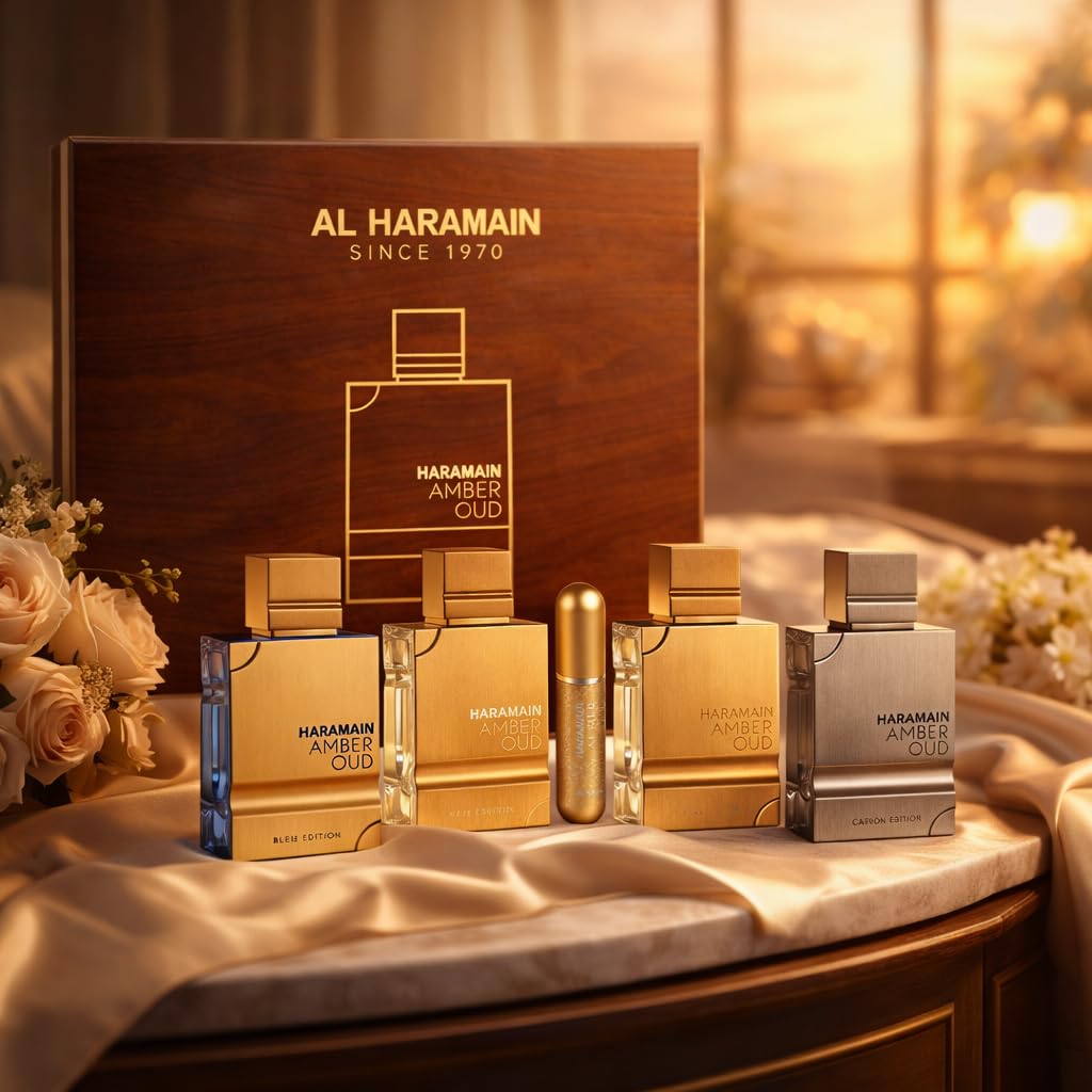 Amazon.com : Al Haramain Amber Oud Collection - Gold, Blue, White