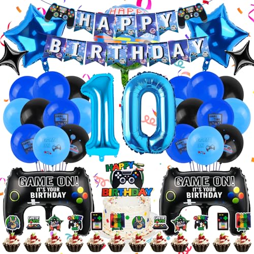 MINISOISO Videospiel Geburtstag Deko Set,56PCS Videospiel Geburtstag Deko 10 Jahre für Jungen,Blau Gamer Dekos Geburtsta,Luftballons Gamer Themen Geburtstags Dek Set für Junge Geburt Spielthemen Party MINISOISO Videospiel Geburtstag Deko Set,56PCS Videospiel Geburtstag Deko 10 Jahre für Jungen,Blau Gamer Dekos Geburtsta,Luftballons Gamer Themen Geburtstags Dek Set für Junge Geburt Spielthemen Party