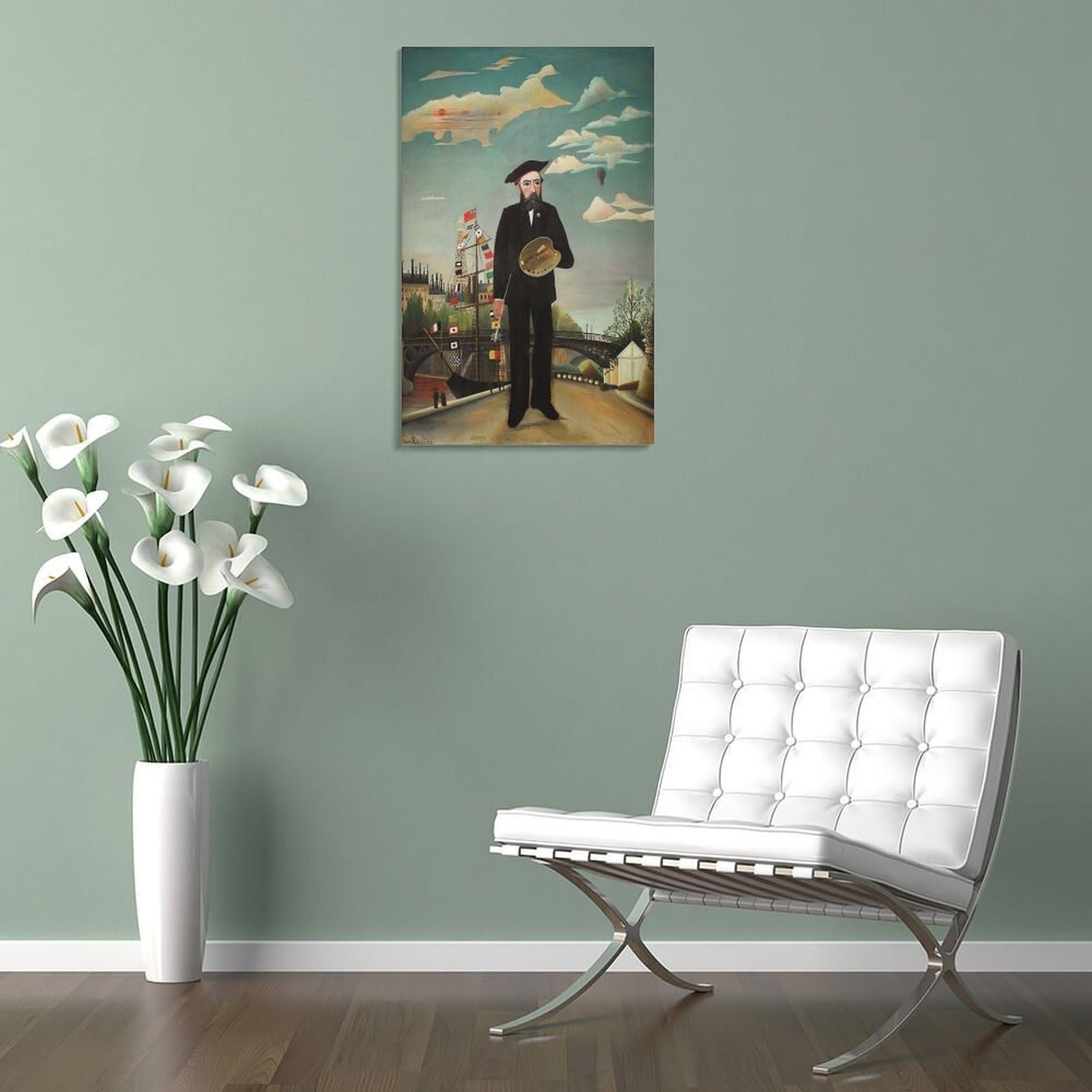 Amazon.co.jp: Henri Rousseau アンリ・ルソー『私自身 肖像 風景