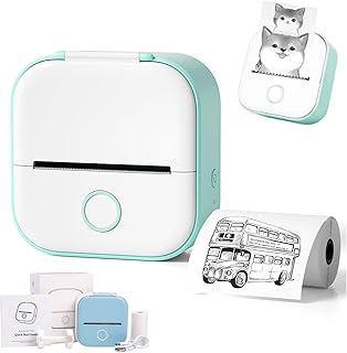 Notebuddy - Mini Portable Printer, Notebuddy Printer, Notebuddy Portable Printer, Print Pod Sticker Printer, Pocket Mini Printer, Mini Thermal Printer for DIY Scrapbook (Green)