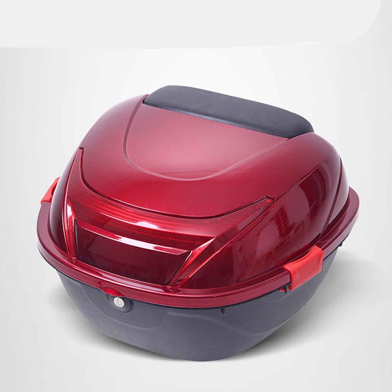 Acouto Motorcycle Rear Box PP Top BoxHelmet Luggage Storage Top Case Large Capacity Universal for Electromobile Motorcycle Accessories (Wine Red)