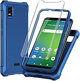 HAIJ for ATT Calypso 3 case, with Tempered Glass Screen Protector 360 Full-Body Soft TPU Bumper Shoc