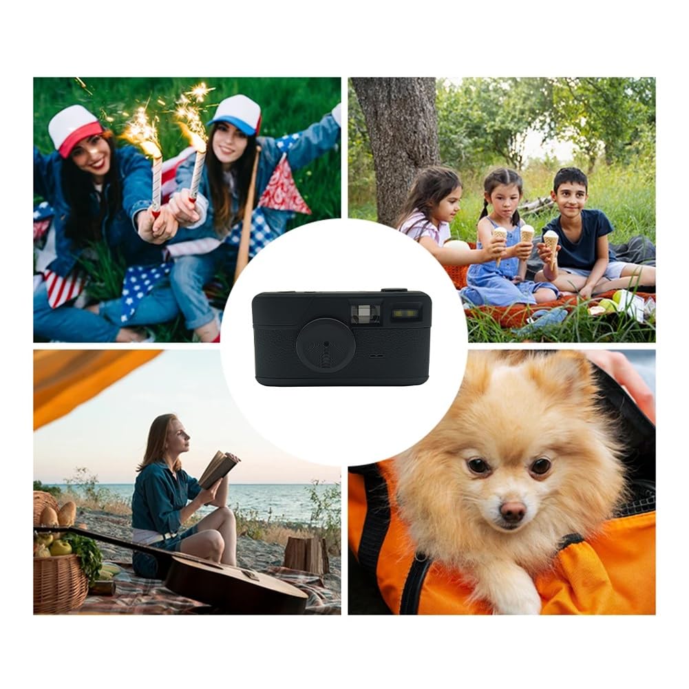 Appareil photo numérique rétro portable sans écran 8 MP et USB-C