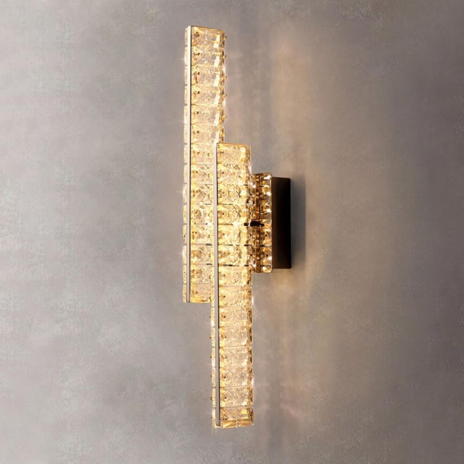 ZTCHSENZT Mirror Light 2-Lights Vanity Light Modern Crystal Bathroom Wall Sconce LED Wall Lamp Long Linear Gold Vanity Light Modern Wall Light,Lighting Wall Sconce,2 Lights