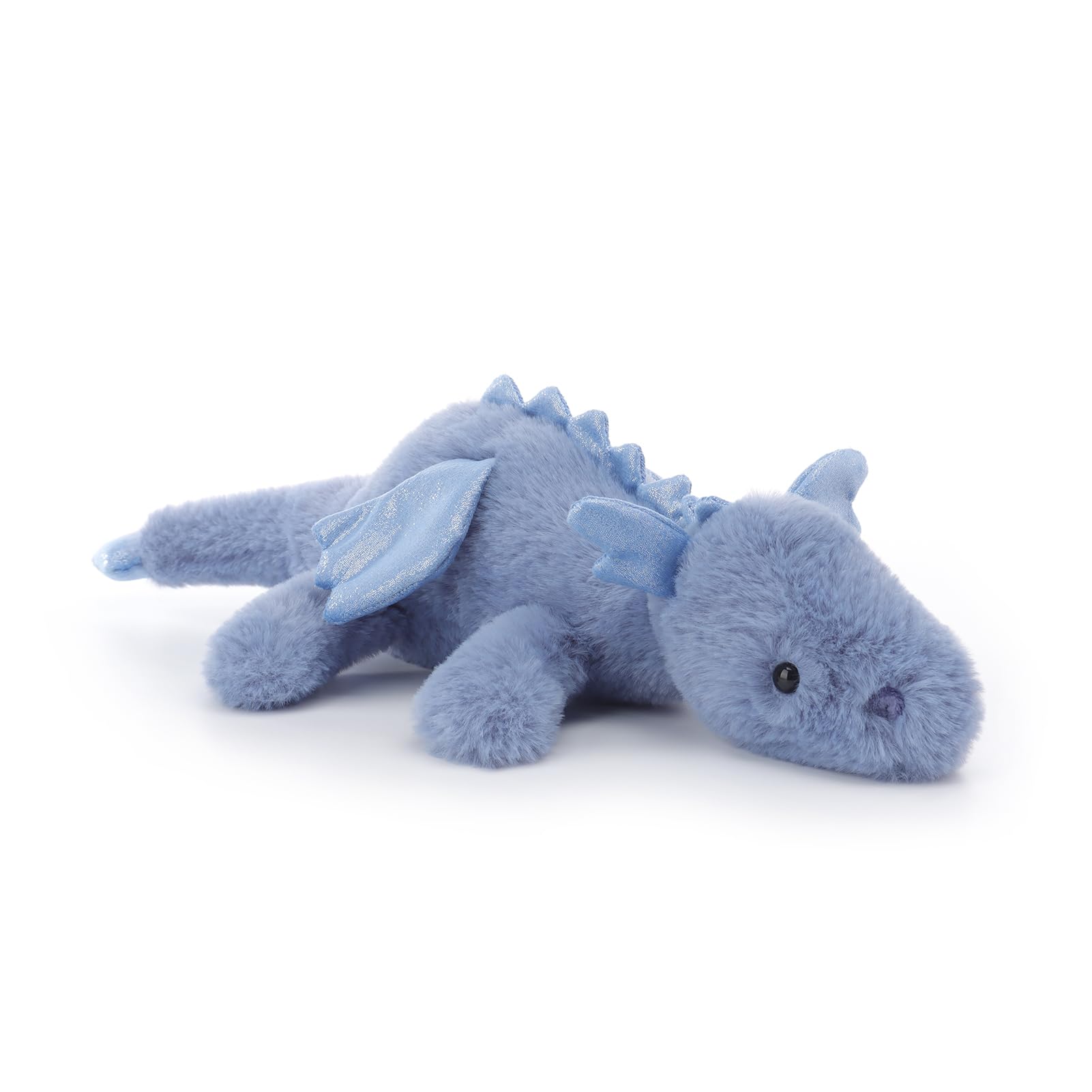 Apricot Lamb Dark Blue Lying Dragon Plushies Stuffed Animals for Baby Girl and Boy, Soft Cute Plush Toys for Kids, 15 Inches