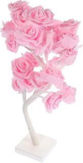 Árbol de Rosas de San Valentín para Ti Árbol de Rosas Iluminado Árbol de Rosas Recargable por Usb Luz de Noche en Forma de Árbol Rosas Cálidas de Color Rosa