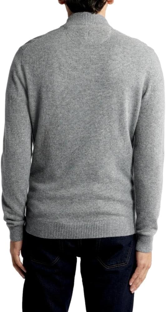 johnnie-O Men's Mayfair Quarter-Zip Sweater, Charcoal - Image 4