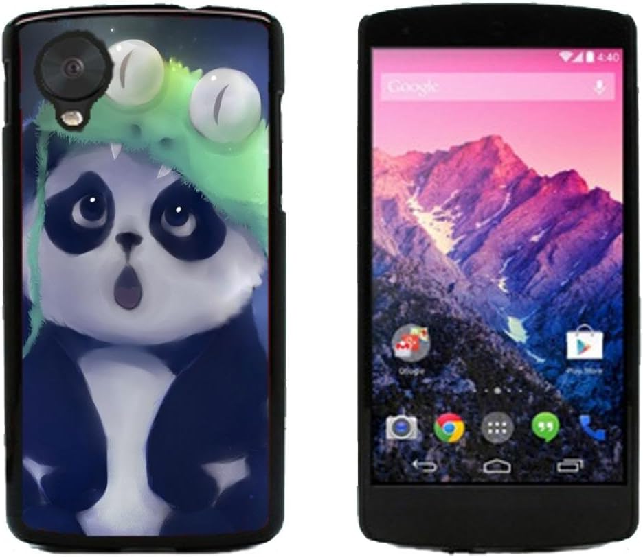 Panda Cute Bear Animal Hard Plastic and Aluminum Back Case for LG Google Nexus 5