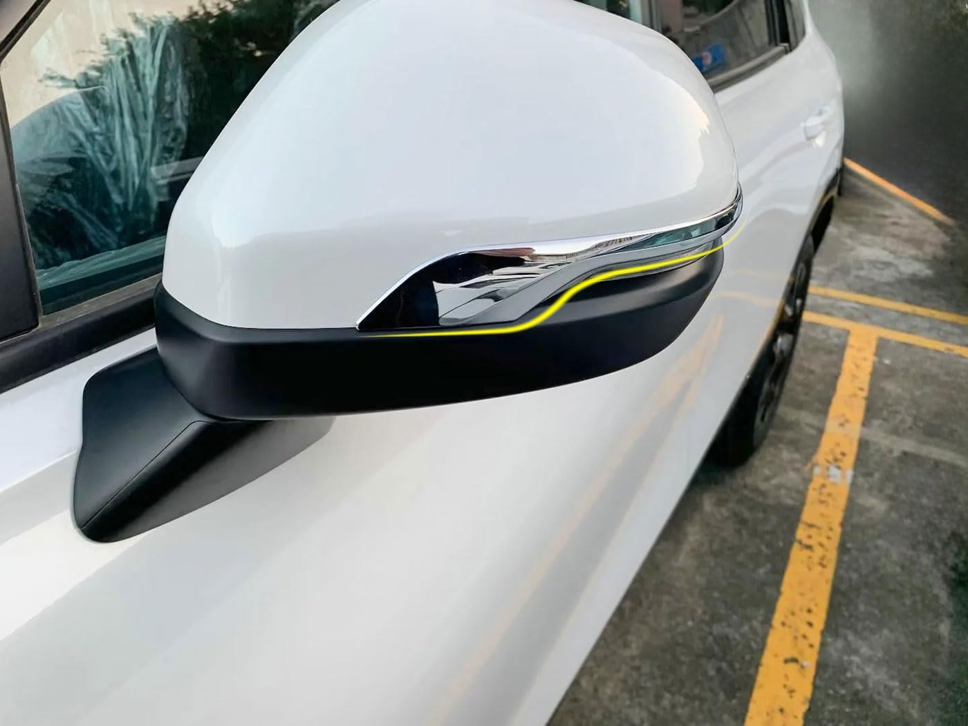 Side View Mirror Upper Cover Compatible With Honda New HRV HR-V 2026 2025 2024 2023 Car Side Mirror Upper Guard Exterior Car Accessories ABS 2PCS(Glossy Chrome Style)