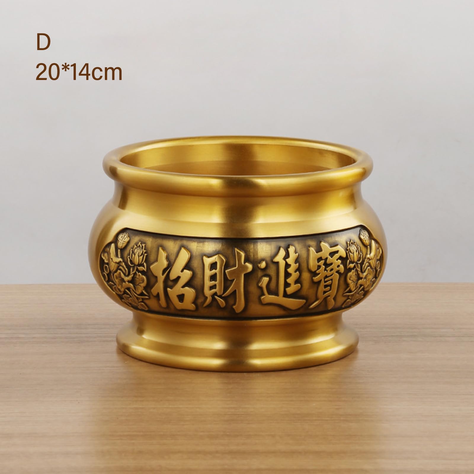 Bruciatori di incenso classici in ottone per benedizioni domestiche ornamento decorativo appassionati culturali titolari di incensi cinesi decorazione domestica adorazione