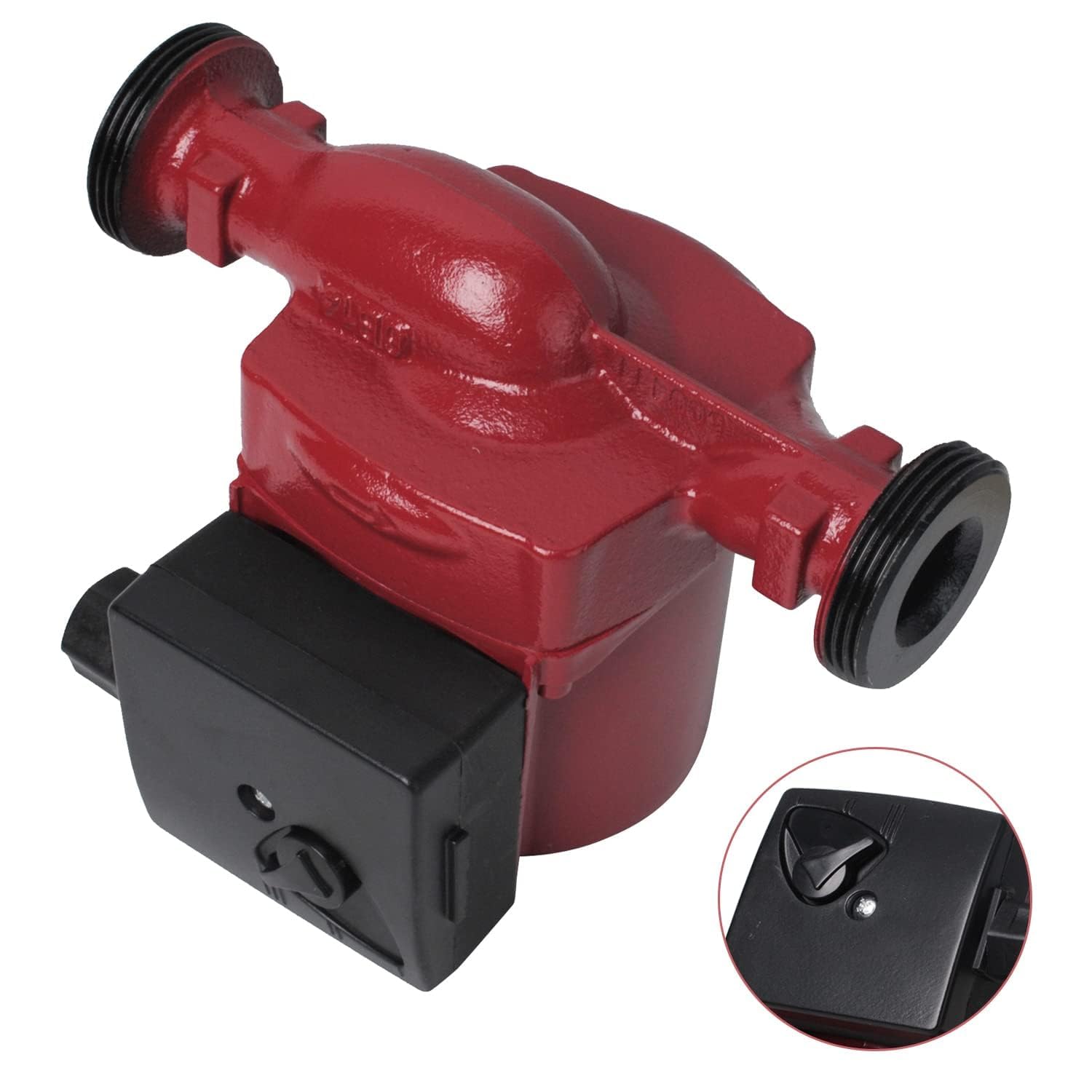 Pompa di Circolazione Dell'acqua Calda RS25 / 6-180, Pompa a Pressione per Circolatore Domestico Regolazione a Tre Velocità per Riscaldamento e Acqua Calda di Poweka