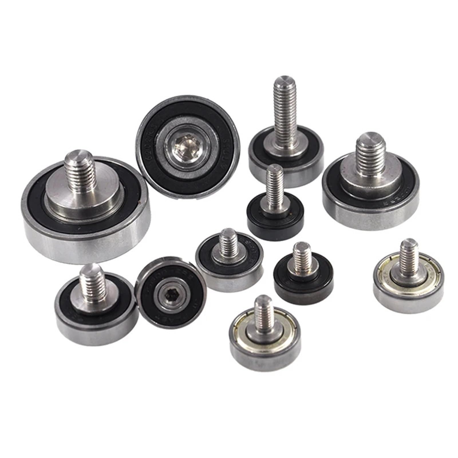 Roues de guidage filetées JSL60822-7C4L15M8 avec roulements à vis de précision M8