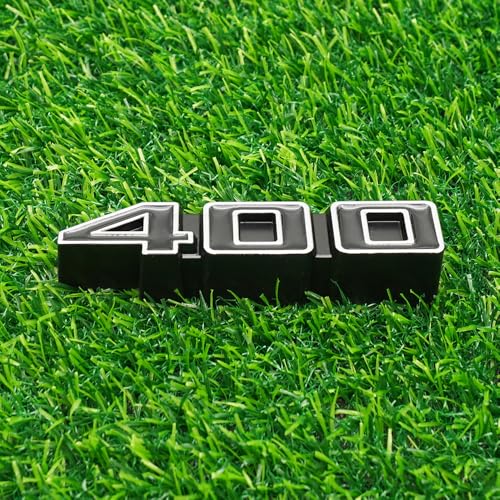 Image of Right & Left Rocker Panel Badge 3D Metal Emblems Nameplate Replacement for 3986990 1971-1975 inch400 inch 2Pc (Chrome Black)