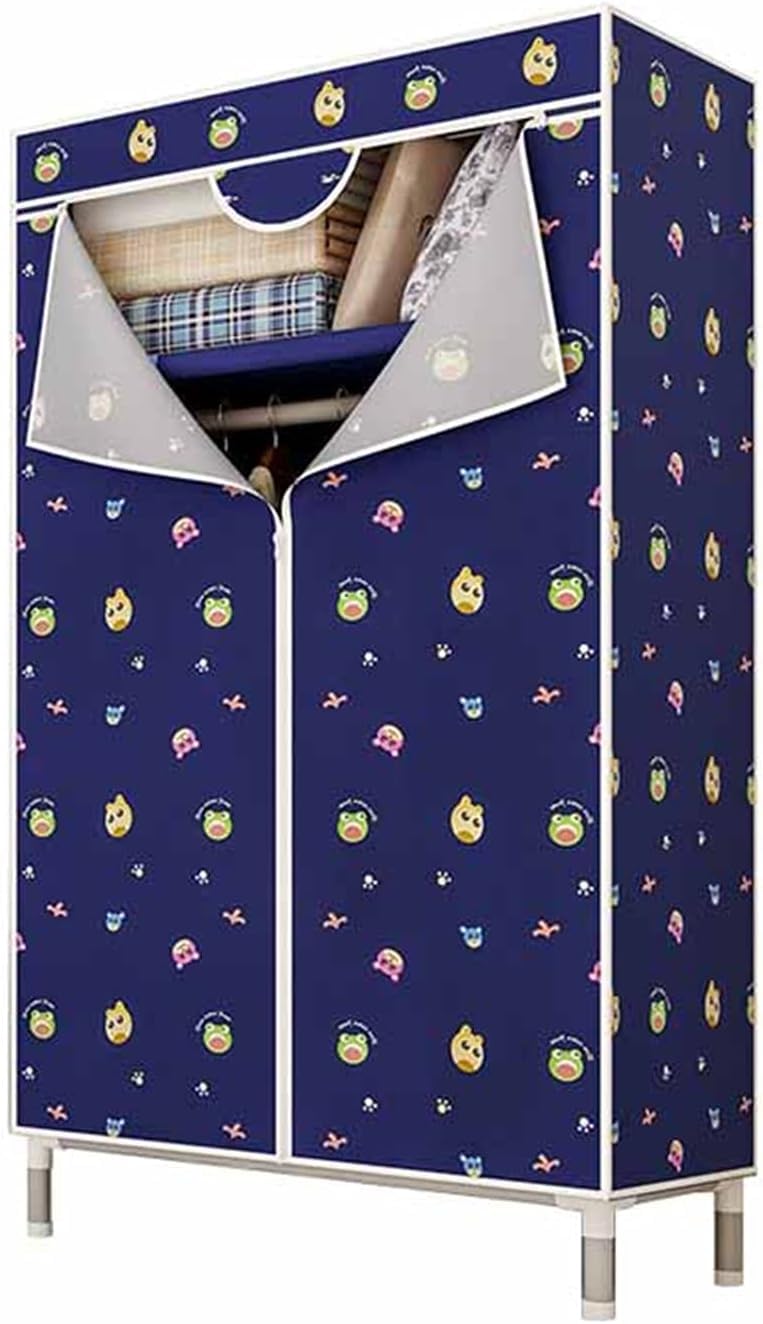 Support de rangement vêtements avec cadre en métal stable et tissu robuste