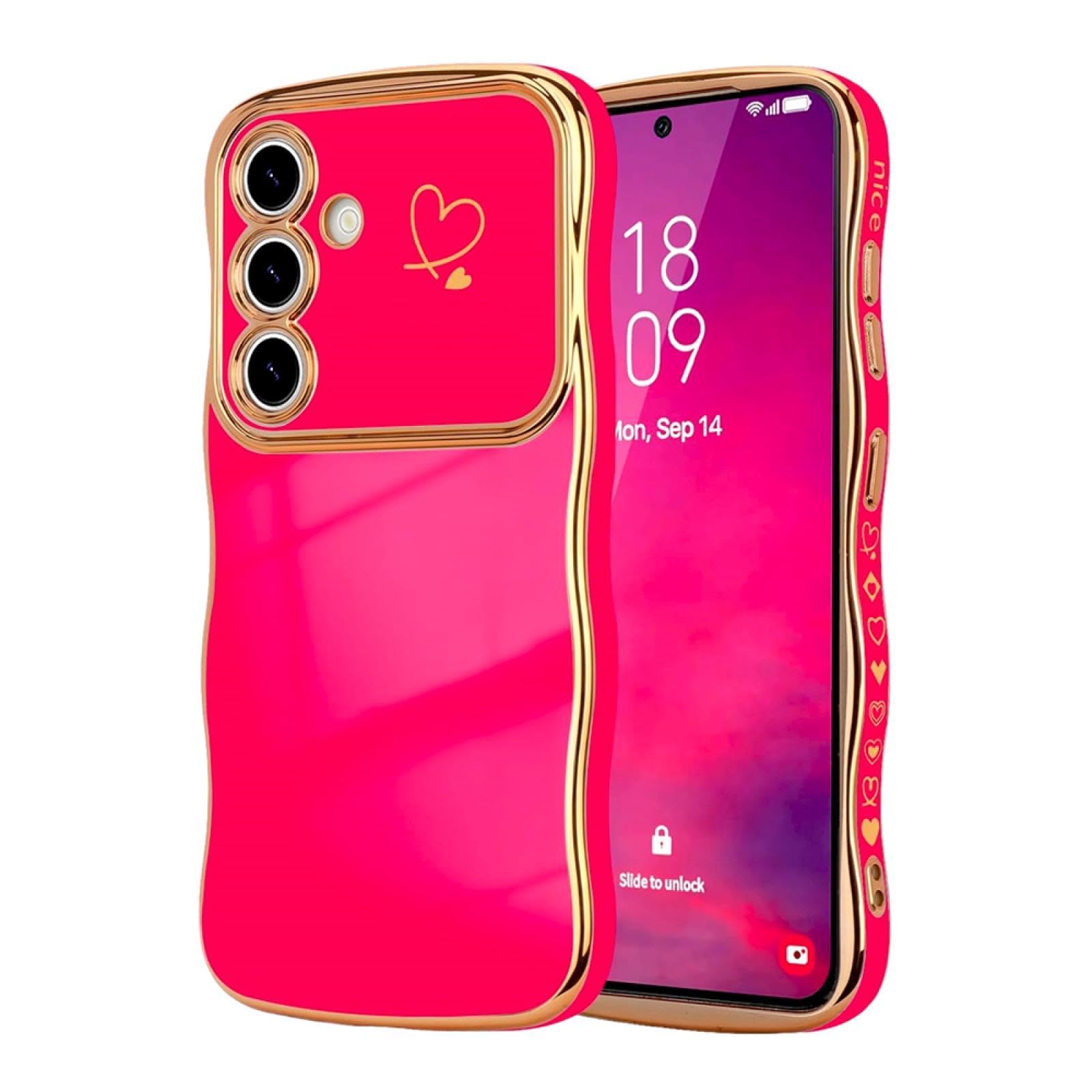 Coque Samsung A55 antichoc rouge avec bords surélevés écran - 7