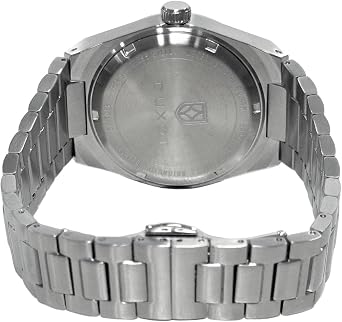 DUXOT メンズ 40mm バスティア 自動巻き Noronha 限定版腕時計 ソリッドステンレススチールブレスレット DX-2068, サンディシルバー。, Bastia Automatic。