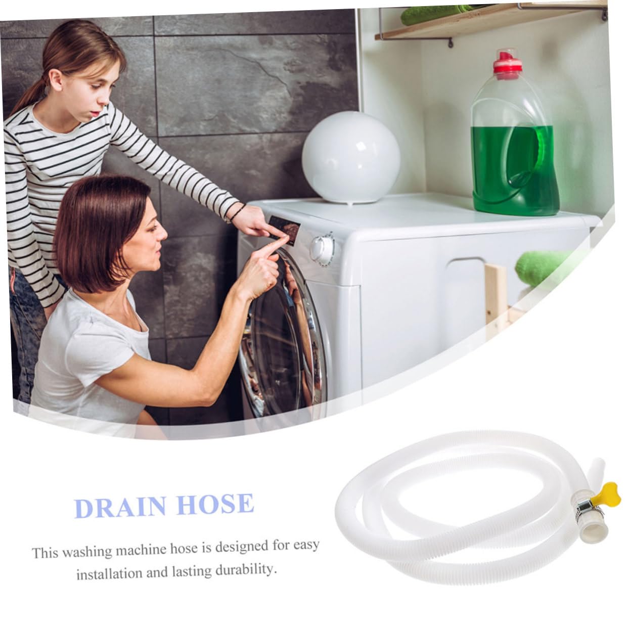 3sets Connettore Per Tubo Di Scarico Per Condizionatori Aria Gomito Flessibile Per Tubo Di Drenaggio Con Di Fissaggio Adatto Per Tubazioni Di Facile Da Installare e Resistente