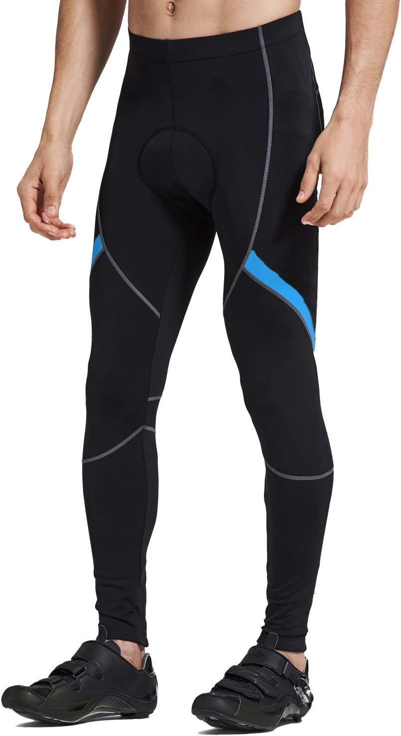 Santic Men's Bike Pants Long 4D Padded Cycling Tights Leggings Outdoor Riding Bicycle