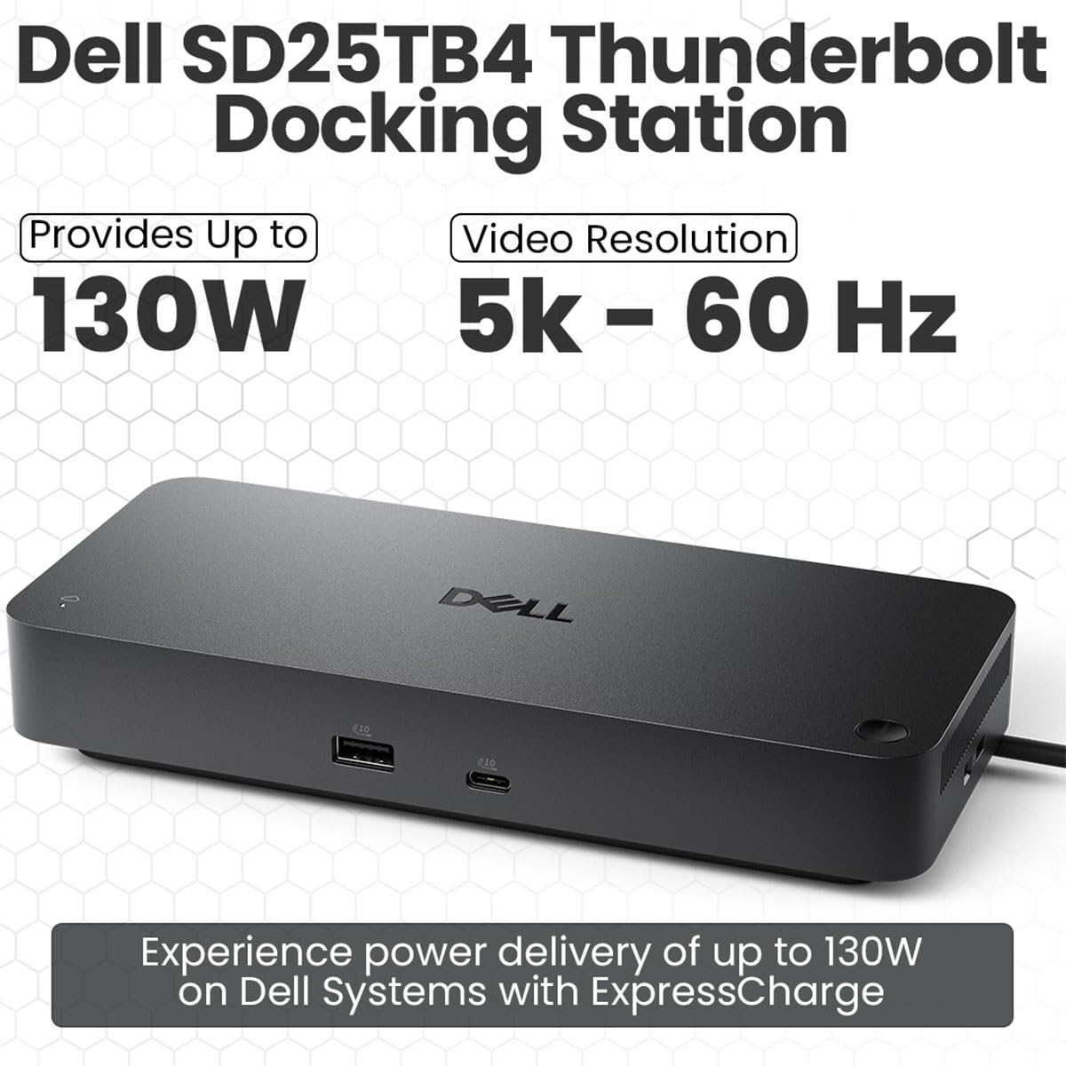 Dell Pro SD25TB4 Thunderbolt 4 Dock - USB-C Docking Station Hub
