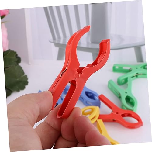 Miniatura 5 de STOBAZA 40 ganchos de clip para ropa, ganchos de plástico para colgar tendedero, clips de secado en S, pinzas de ropa, pinzas para colgar colcha,