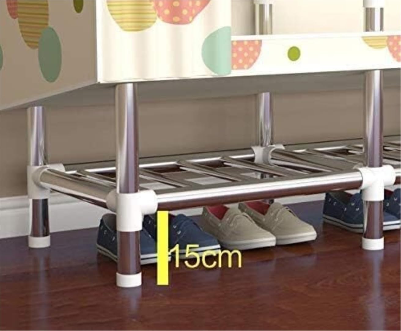 Portable Closet Portable Wardrobe Cloth Steel Pipe Closet Storage Organizer Armoire Cabinet Garment Organizer Bedroom Armoires(A)