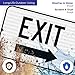 Exit with Right Arrow Sign, (SI-76174) 12x18 Inches, 3M EGP Reflective with Post & Cast Iron Base Stand Set Made in USA by Sigo Signs