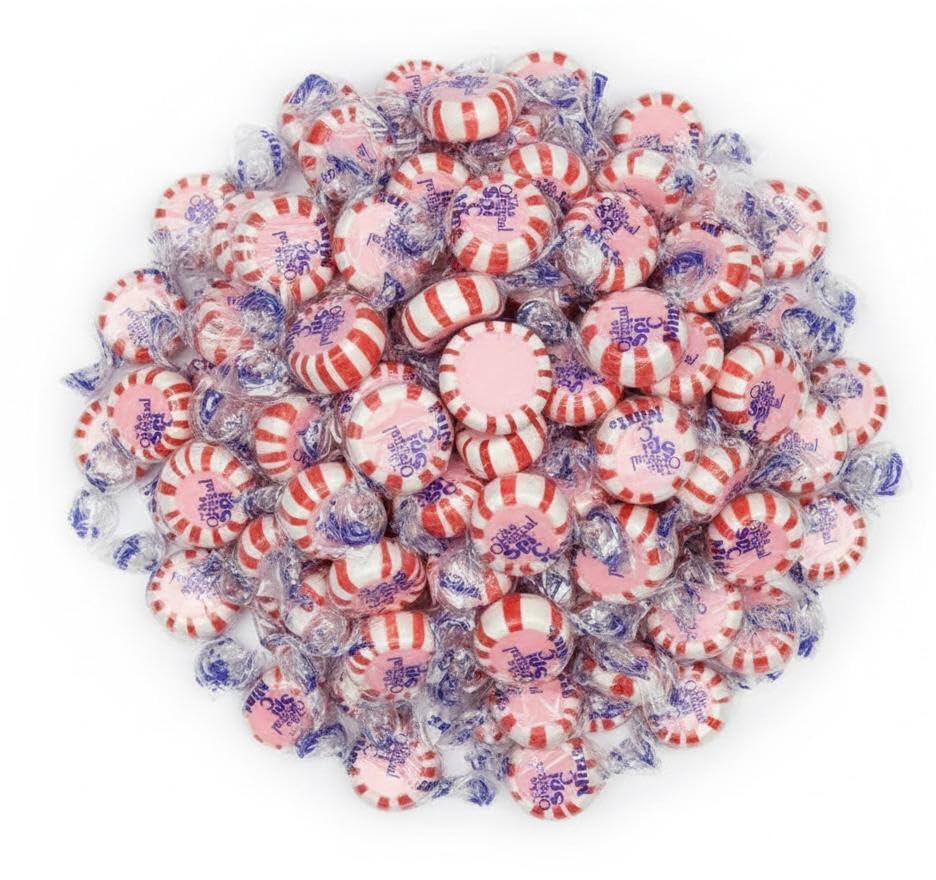 Original Individually Wrapped Starlight Mint Hard Candy (Spi-C-Mint Cinnamon Starlight Mints, 1 Pound)