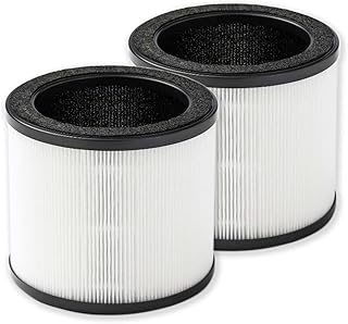 PUREBURG Replacement True HEPA Filter Compatible with Holmes True HEPA 360 Air Purifier HPA360W, also Compatible with Bionaire True HEPA 360° Air Purifier, 4-Stage Filtration High-efficiency, 2-Pack