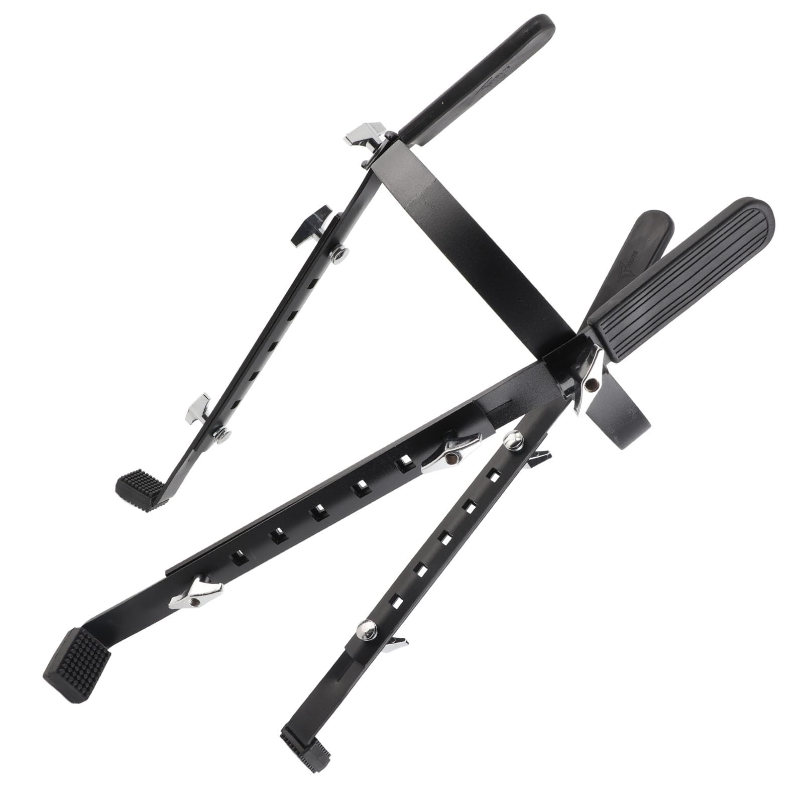 Naroote Soporte de Tambor de Conga de Hierro Ajustable para Prácticas de Interpretación Negro, Durabilidad Superior para Todos los Tamaños, Compatibilidad Universal para Base de Tambor, Ideal para