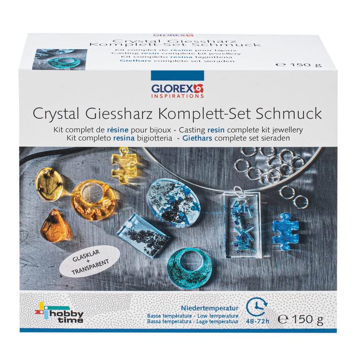 NEU Starter-Set Crystal-Gießharz Niedertemperatur, Komplett-Set Schmuck