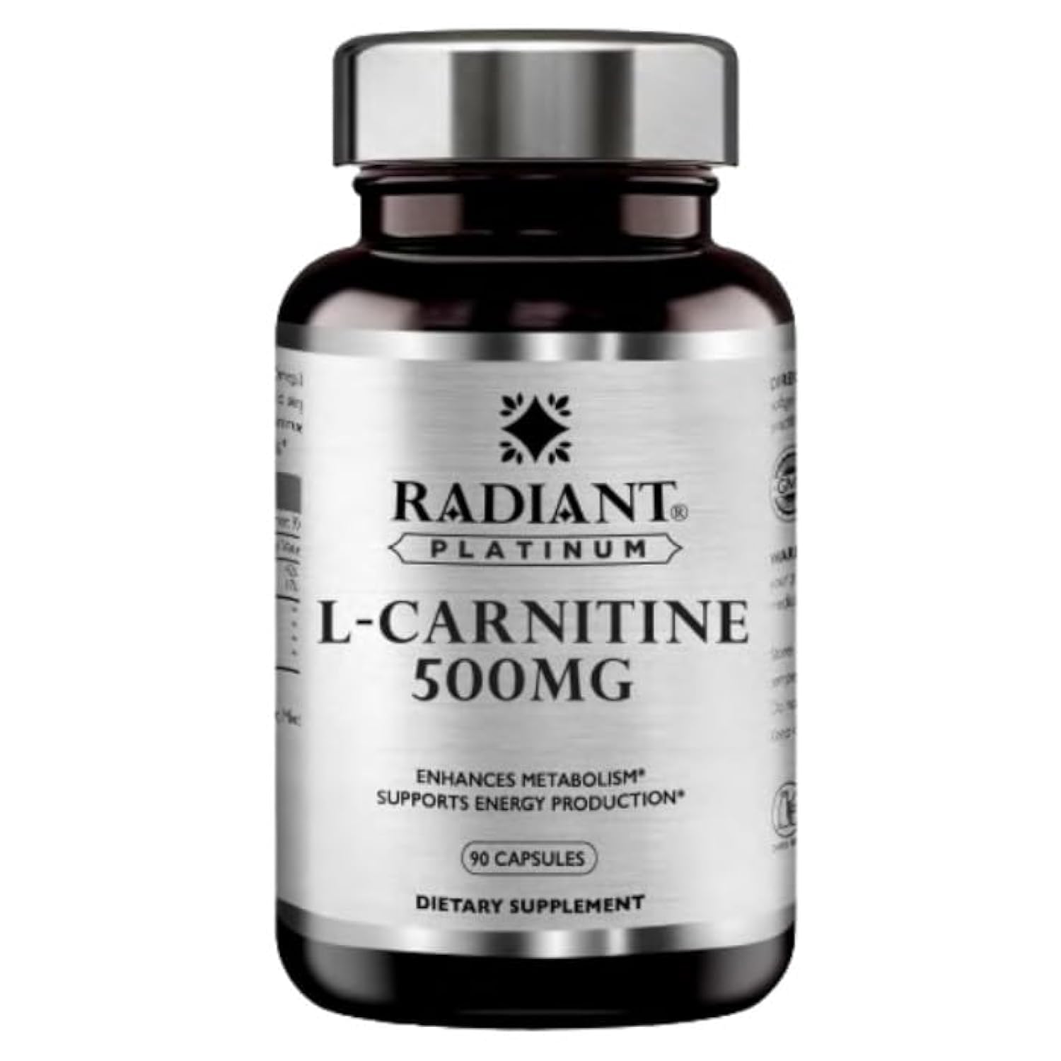 Radiant Platinum L-Carnitine 500Mg | Enhances Metabolism | Supports Energy  Production | Weight Management