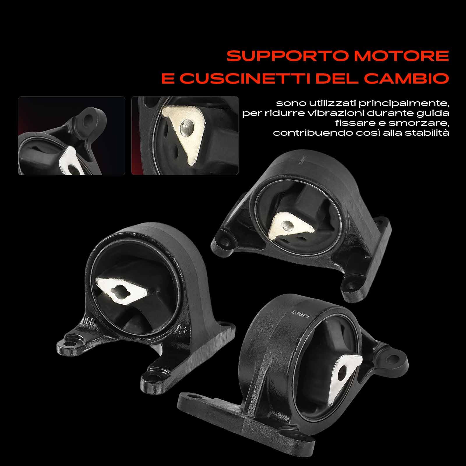 Frankberg 2x Supporti Motore + 1x Supporto del cambio Compatibile con Grand Cherokee II WG WJ 4.7 V8 4x4 1999-2005 Replace# EM-3013,3008