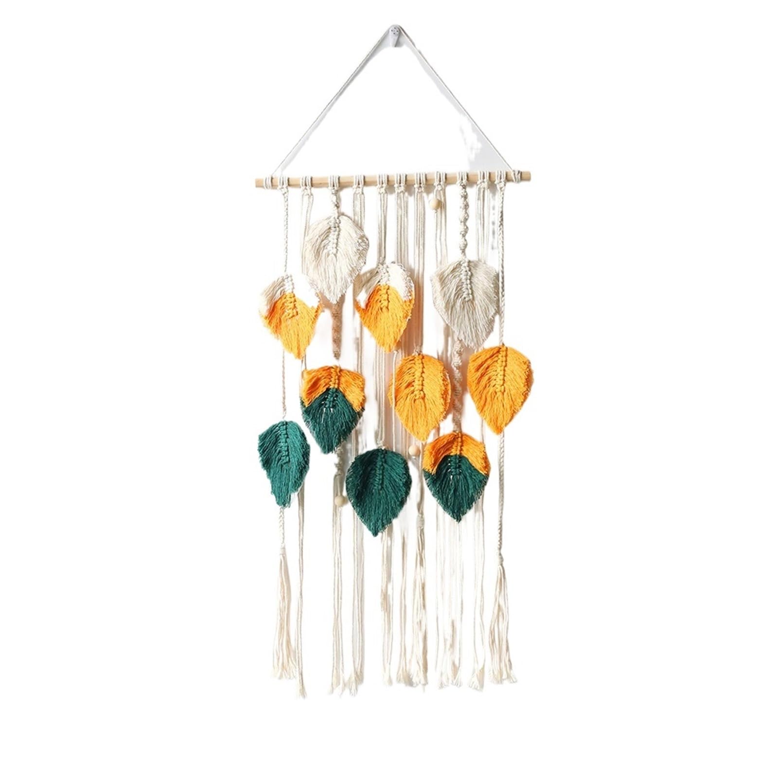 LNNXSZ Hanging Wall Decor Wall Macrame Tapestry Leaf Home Decor Woven Tassels Wall Hanging Home Decoration Living Room Decor Aesthetic