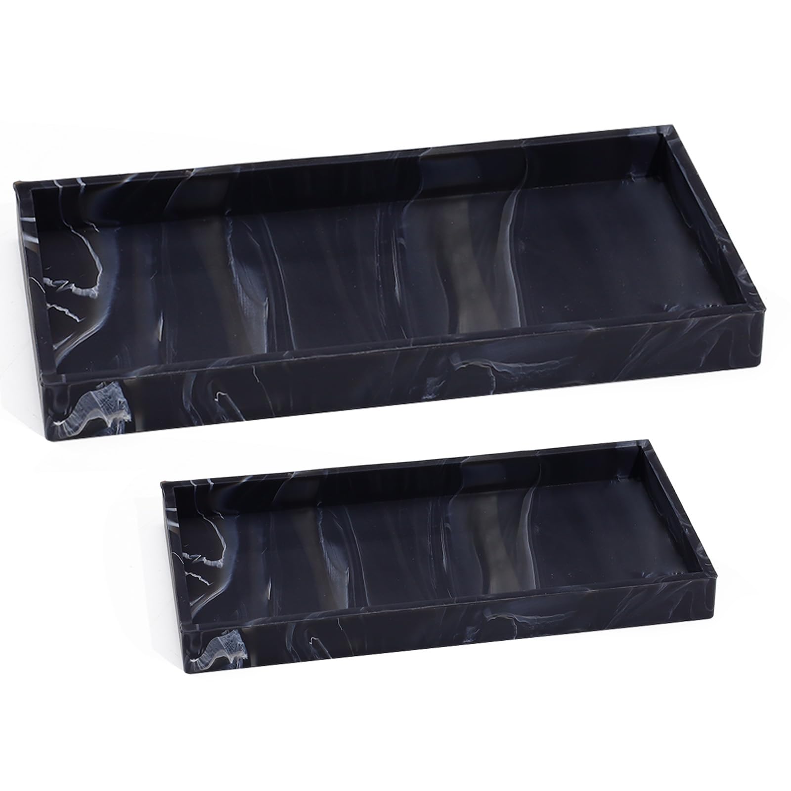 Plateau de comptoir en silicone lot de 2 pour la salle de bain