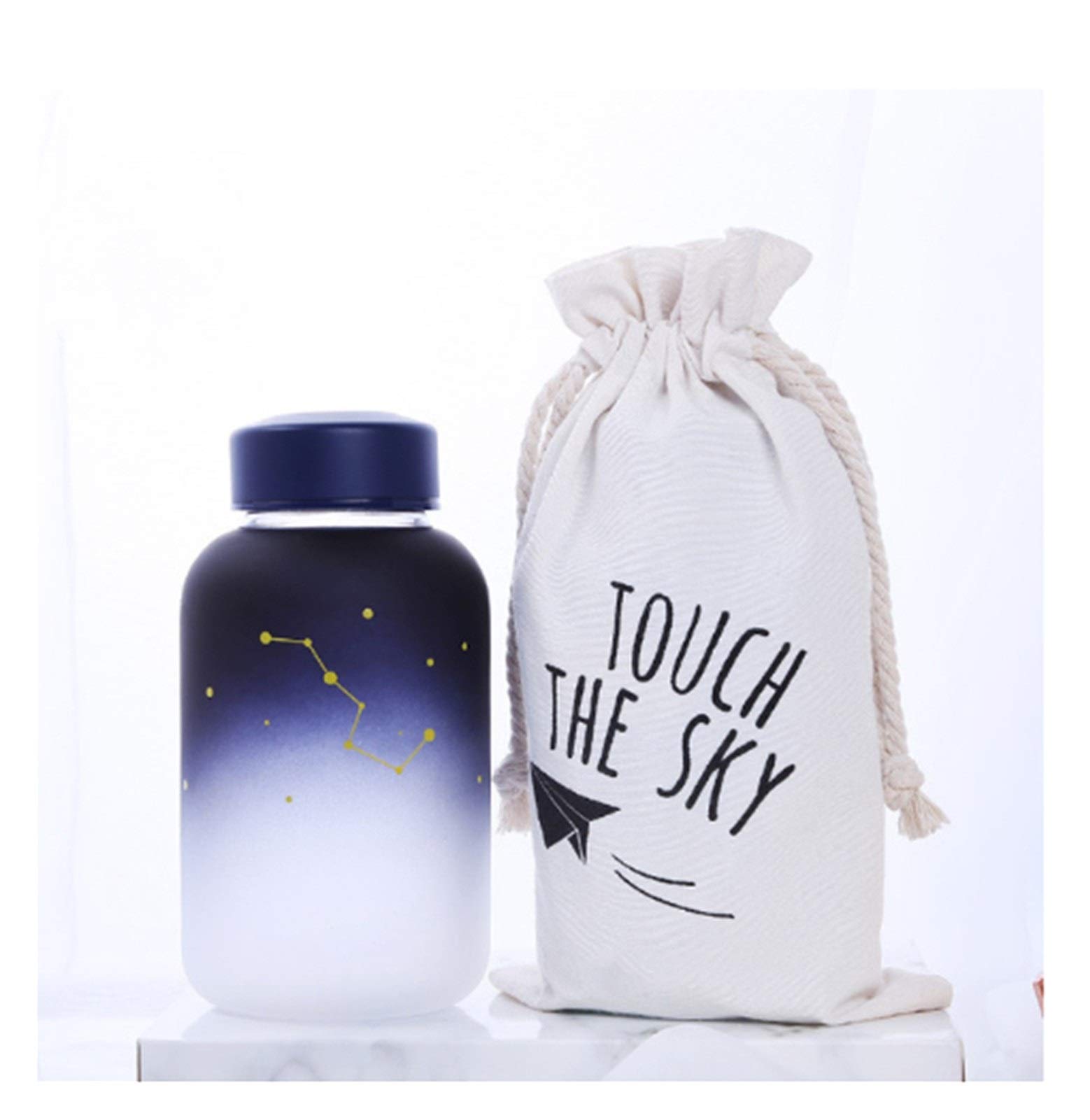 Bouteille en verre sport 600ml gourde de voyage étanche et transportable pour étudiant
