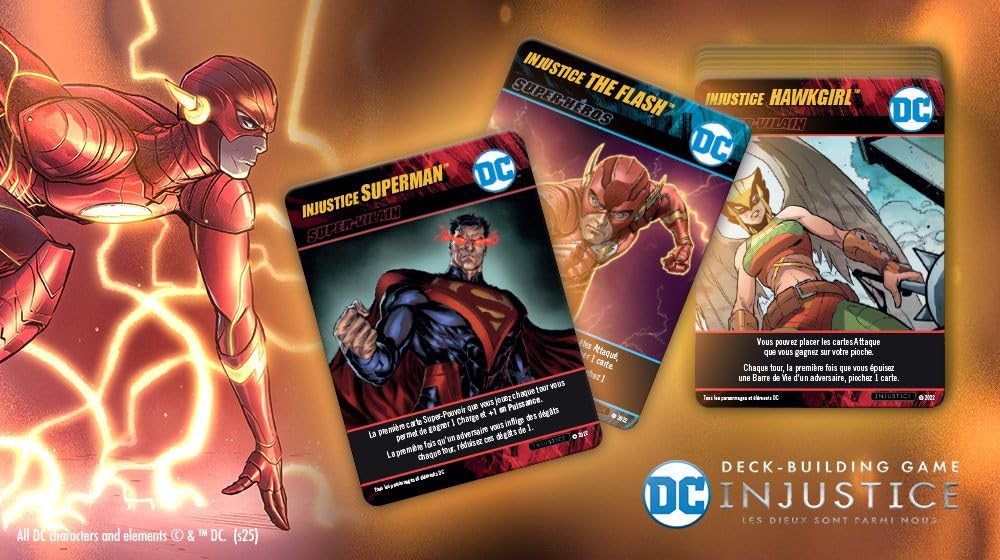 Don't Panic Games | DC Comics Deck-Building : Injustice | Jeu de société | À partir de 14 Ans | 2-4 Joueurs | 60-90 Minutes (Version Française)