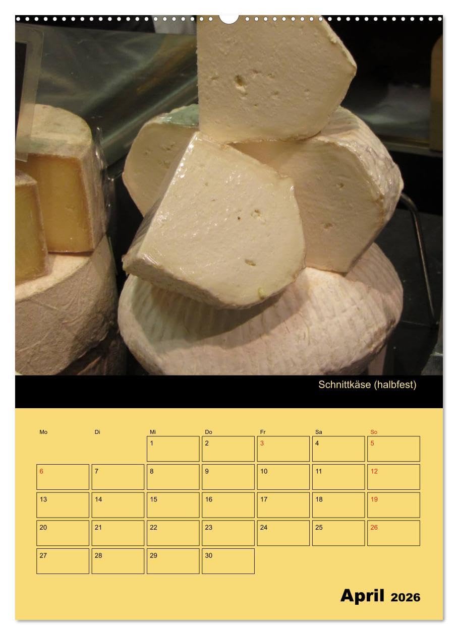 Alles Käse/Planer (hochwertiger Premium Wandkalender 2026 DIN A2 hoch), Kunstdruck in Hochglanz: Ein Küchenplaner - nicht nur für Käse-Liebhaber (CALVENDO Lifestyle)