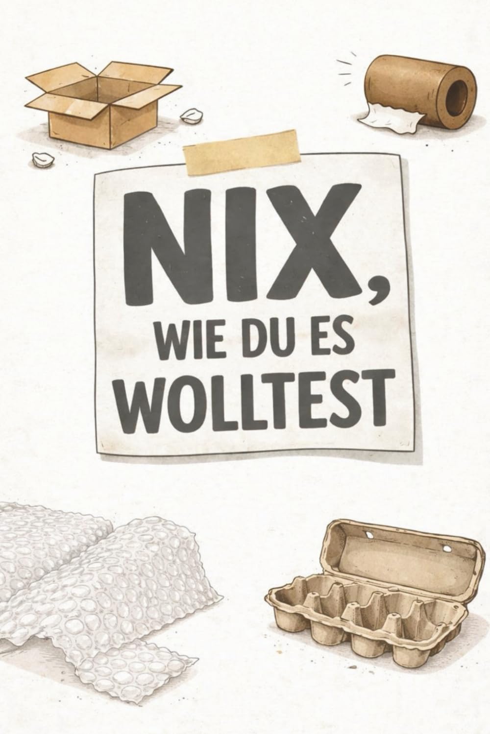 Nix, wie du es wolltest: Das Nix-Buch als Geschenk für alle, die nichts wollen – ehrlich gemeint, konsequent umgesetzt und genau so leer, wie man es ... kein Mehrwert, kein Schnickschnack. Nur Nix.