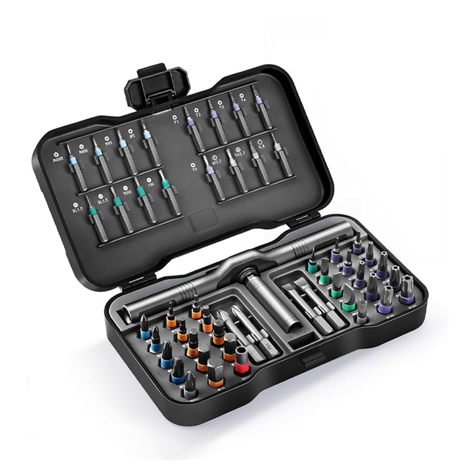 50-in-1 Magnetic Ratchet Screwdriver Set, DIY Ratchet Handle Detachable Multi-Functional Tool Set, Portable Repair Tool Set.