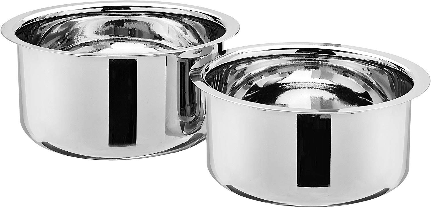 Buy Kaiserhoff 2 Piece Stainless Steel Tope Set Without Lid, 14 cm 1