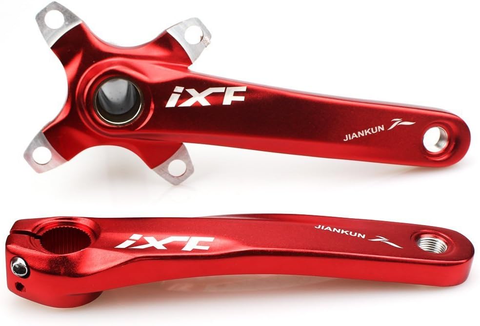 Bike Crank Arm Set Mountain Bike Crank Arm Set 175mm 104 BCD with Bottom Bracket Kit and Chainring Bolts for MTB BMX Road Bicyle, Compatible with Shimano, FSA (1 Pair)