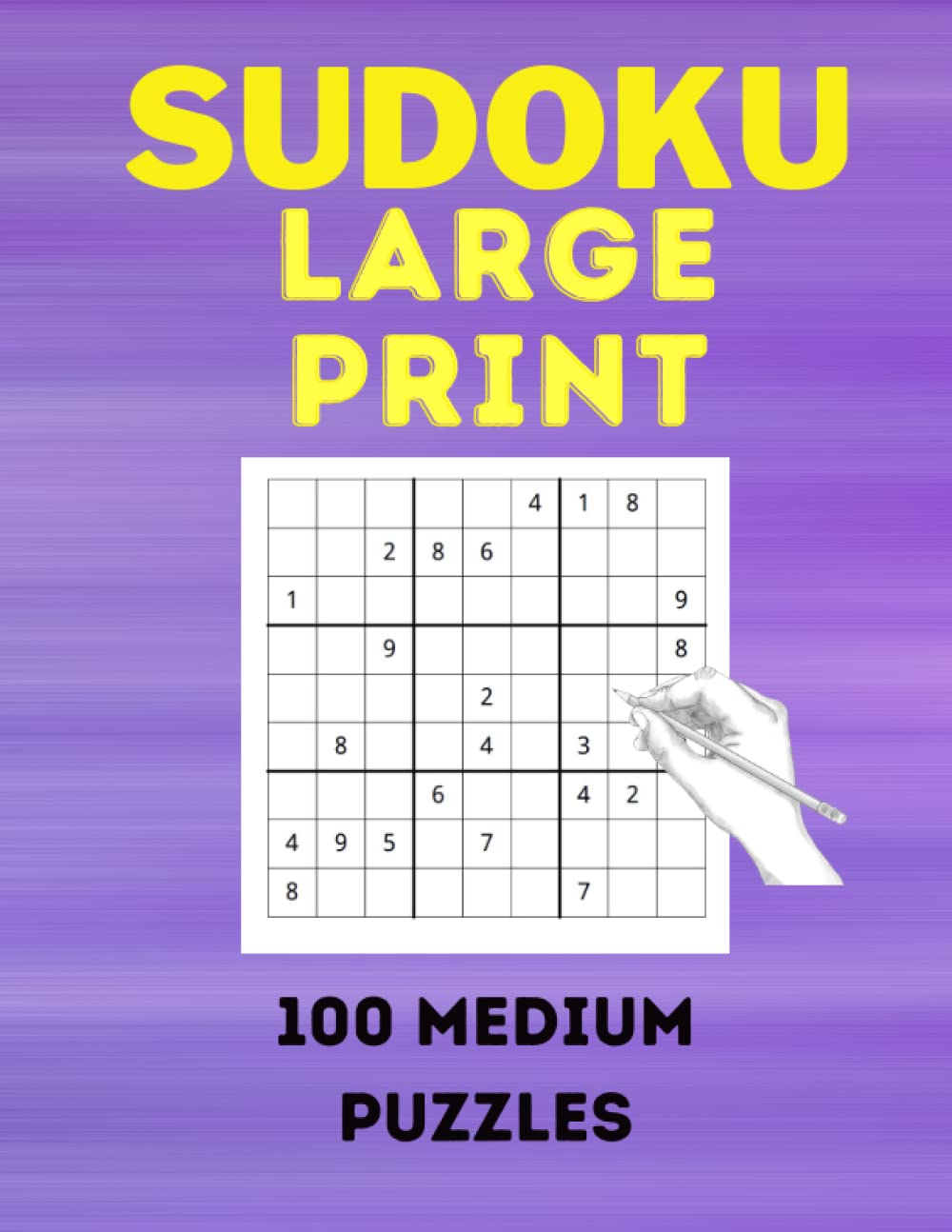 sudoku large print book for adults: Sudoku Puzzle Book For Adults With Answers & Large Print