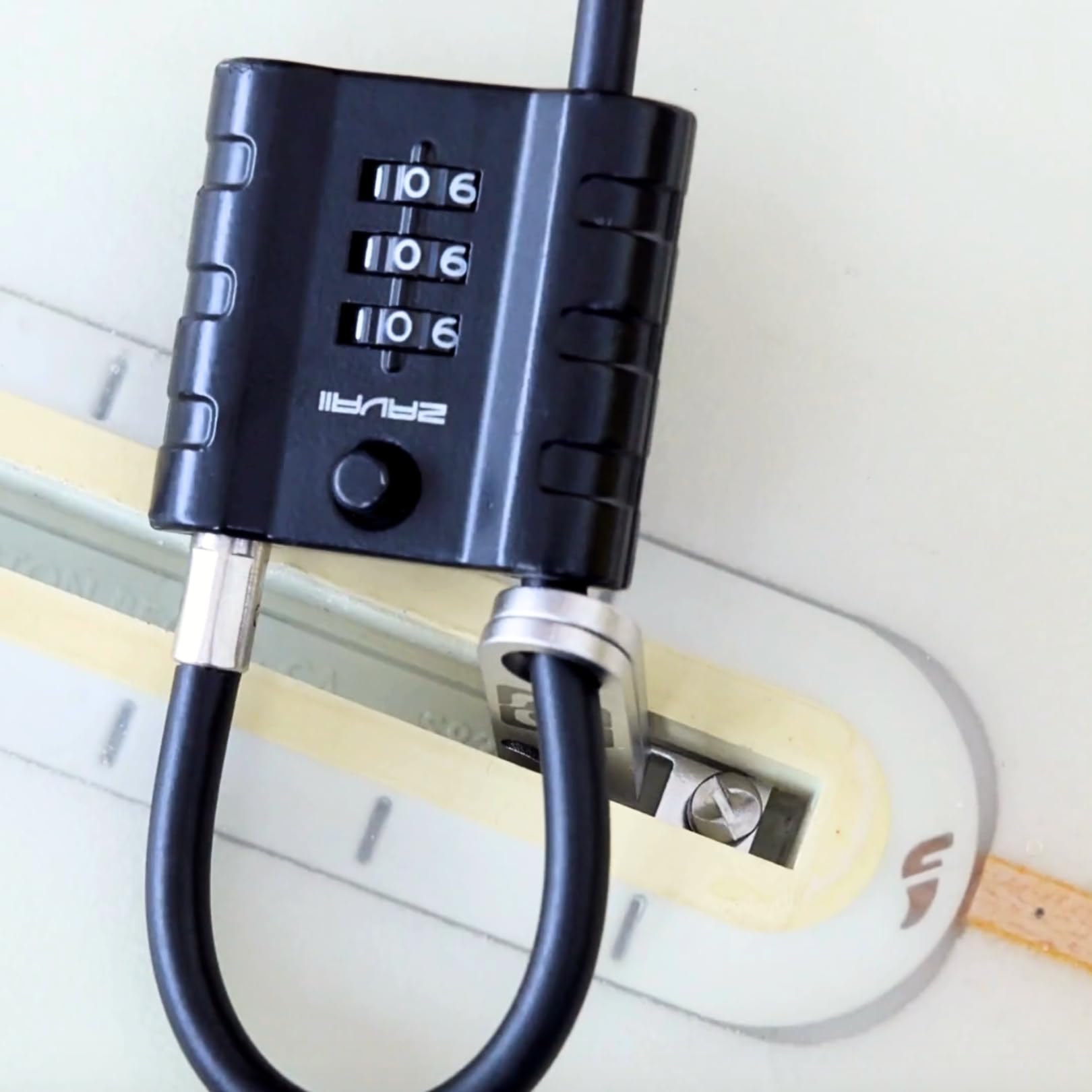 Kit Lucchetto Tavola da Surf | Surfboard Lock Anti-theft System | Water-Resistant Protection | Surf Lock Kit | Lucchetto Antifurto Surf
