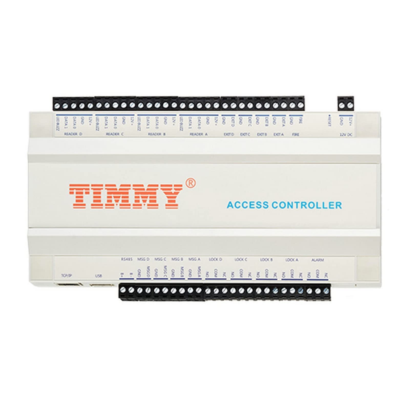 NJBVRS Biometric Employee Attendance Machine TM-S02 Multi-Door Access Controller Double-Door Two-Way Access Controller for Small Businesses and Offices