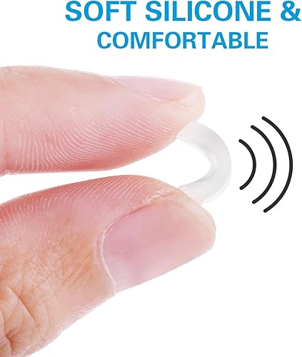 Miniatura 3 de Gafas antideslizantes de silicona suaves almohadillas para la nariz, marcos de plástico, alivio de presión, cojín blanco para la nariz, prevención