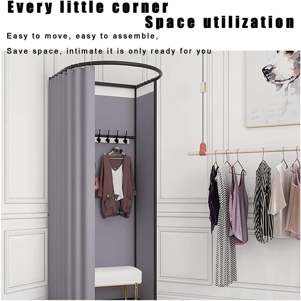 NOBRIM Fitting Room Clothing Store Fitting Room, Portable Dressing Room with Shading Curtain for Indoor Outdoor House Office Shopping Mall for Privacy Protection