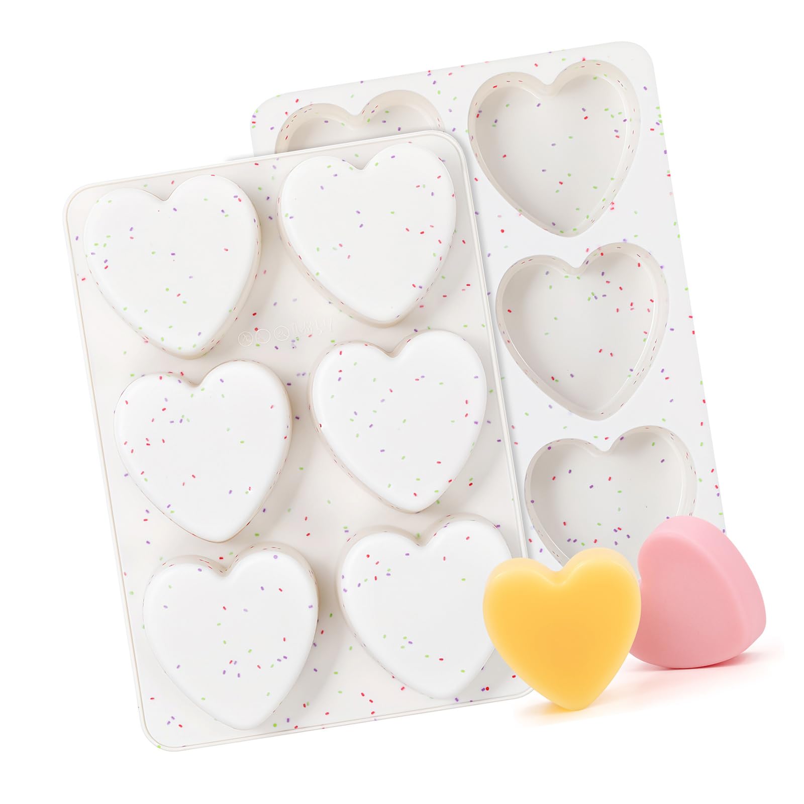 Xjdzineq Shape Mousses Cake Mold Food Grade Silicone Chocolate Dessert Baking Family Gathering Bakeware Heart Baking Molds