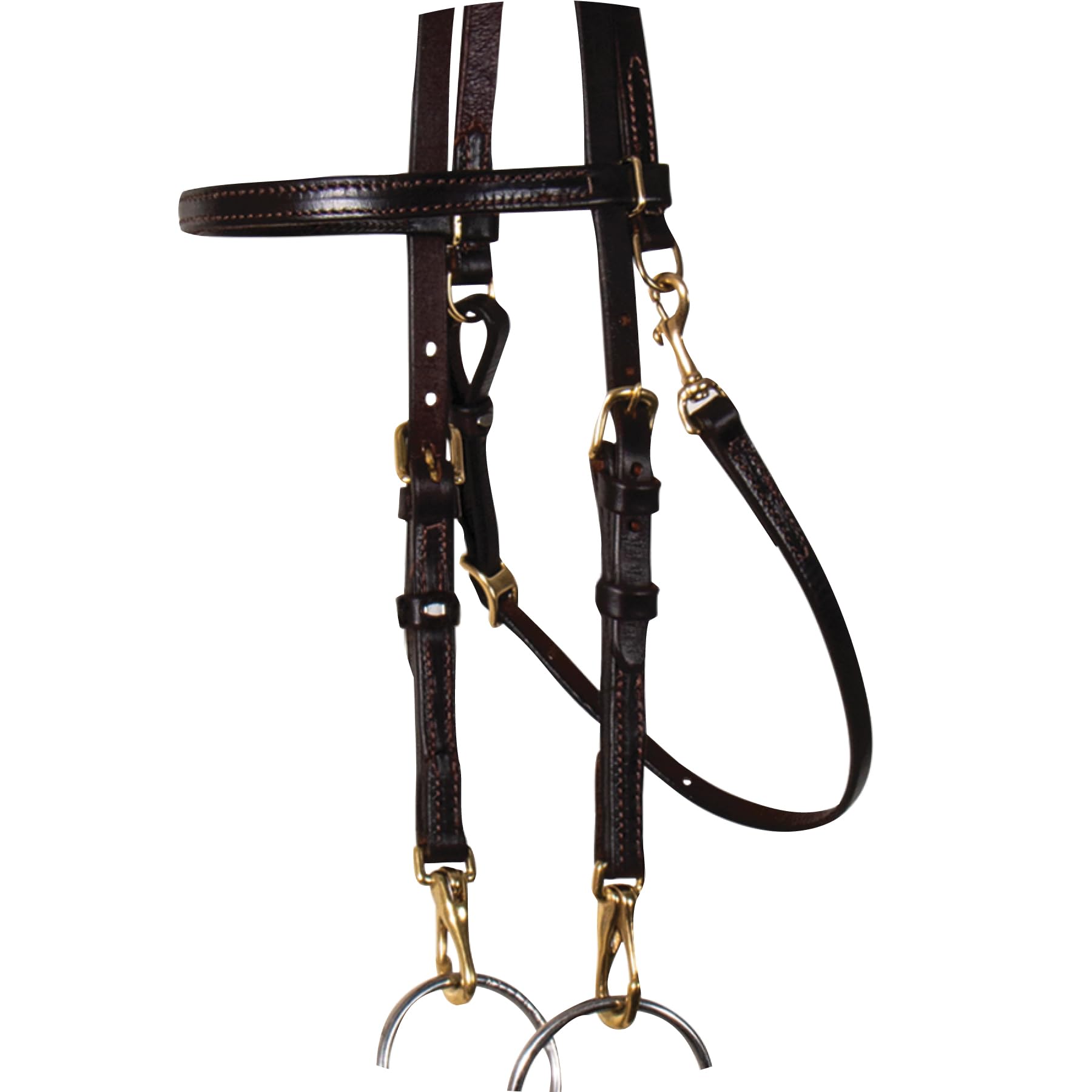 Victor Supreme Bob Hart Training Bridle for Horses | Efficient Tack Change | Double Stitched Browband and Cheeks | Ample Adjustment | Easy Adjust Throatlatch Bridle Leather