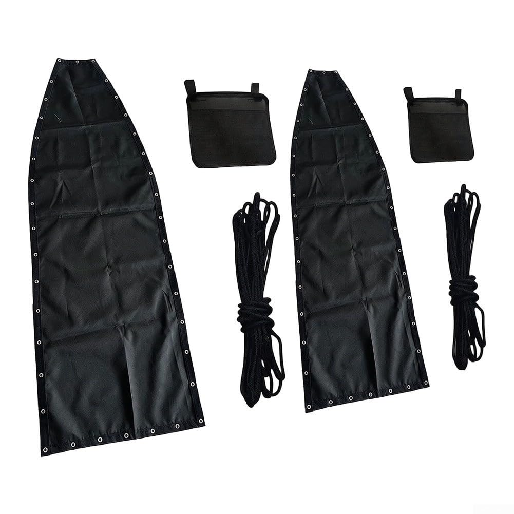 Schwarzer Ersatzbezug für Hängesessel für textilene 64x197cm(2pcs with pockets)